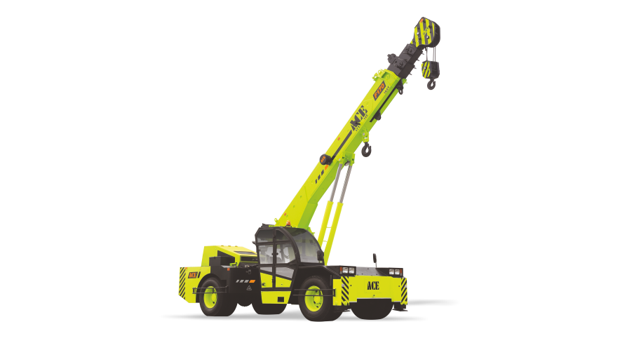 Rough Terrain Crane in operation